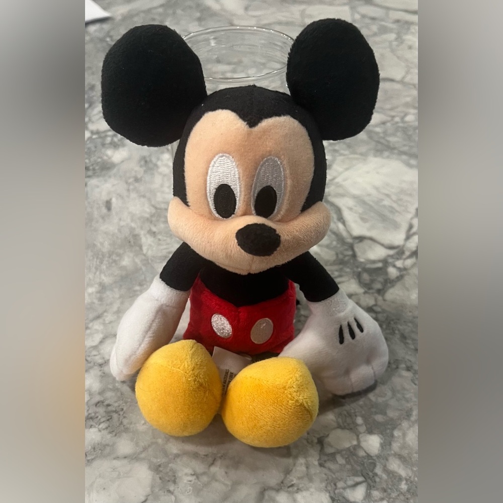 Disney Mickey Mouse Plush Toy - Black, Red, Yellow